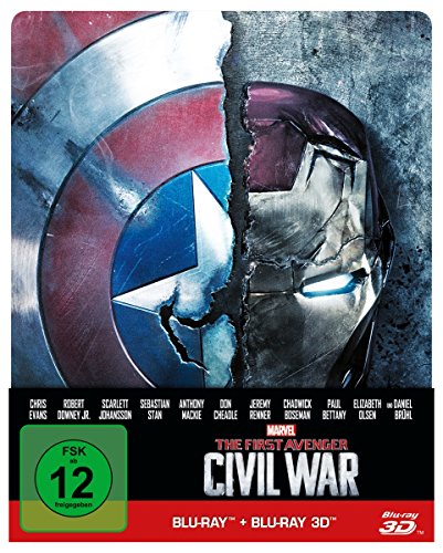 The first Avenger - Civil War 3D: 3D+2D, Steelbook Edition [3D Blu-ray] von Walt Disney