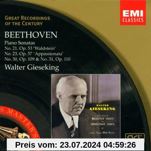 Klaviersonaten 21,23,30+31 von Walter Gieseking