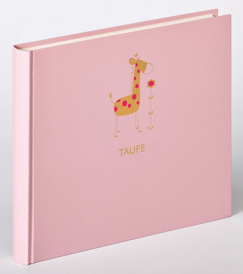 Walther Design Fotoalbum Babyalben und Aufbewahrungsboxen Baby Animal, blau/Elefant (Folienprägung), rosa/Giraffe (Folienprägung) von Walther Design