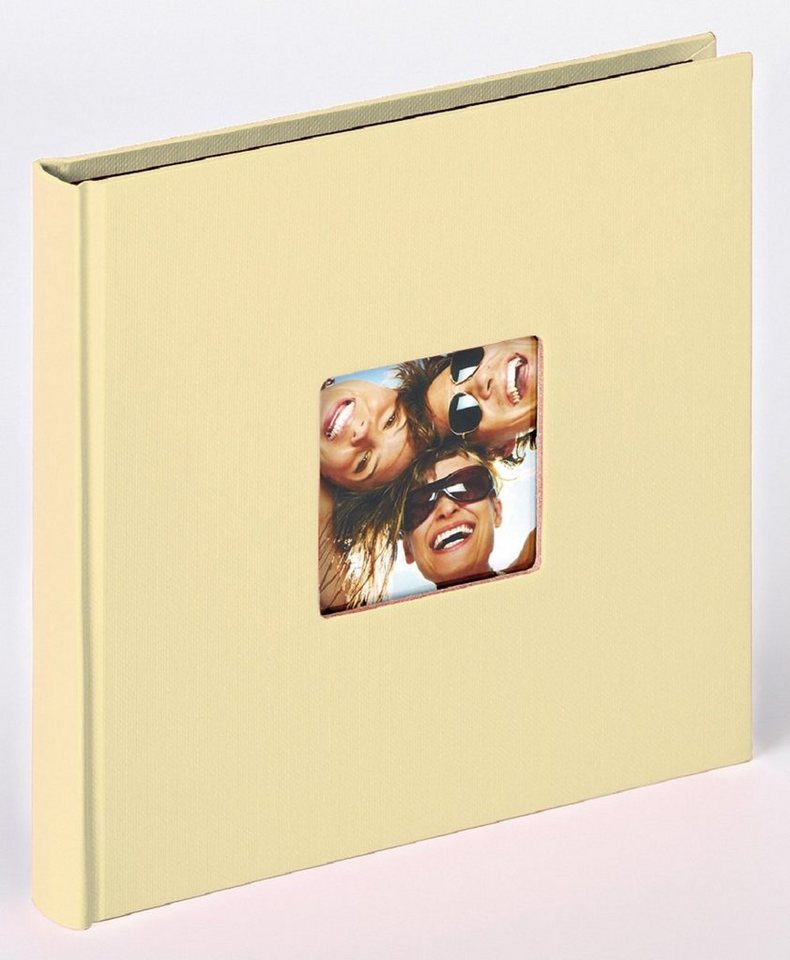 Walther Design Fotoalbum Fun 18 x 18 cm, buchgebundenes Album, Papiereinband, quadratischer Bildausschnitt von Walther Design