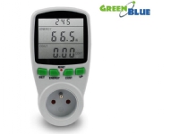 Greenblue GB202 Wattmeter Weiß 0 - 9999 W Eingebaute Anzeige LCD von Walther