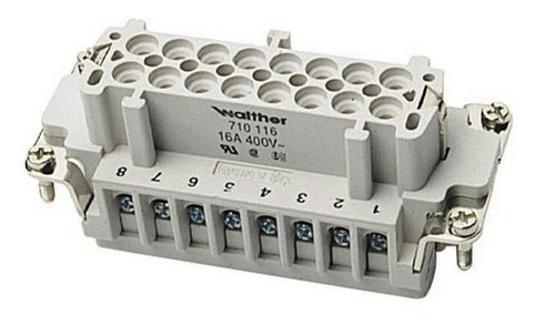 Walther 710116 Procon Buchseneinsatz 16polig von Walther