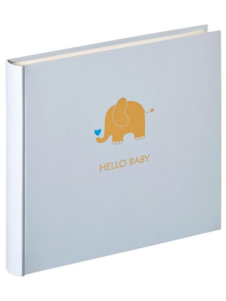 Walther Fotoalbum UK-148-L Baby Animal Elefant blau 25x28 von Walther