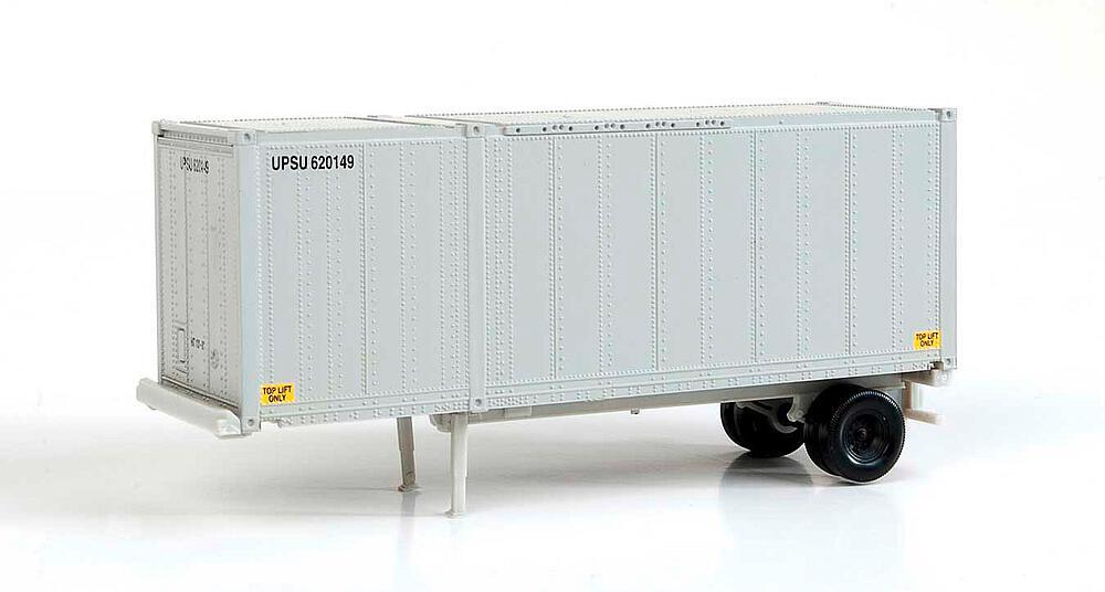 28-Fuß Container mit Chassis,2 Stück 28-Fuß Container mit Chassis,2 Stück von Walthers