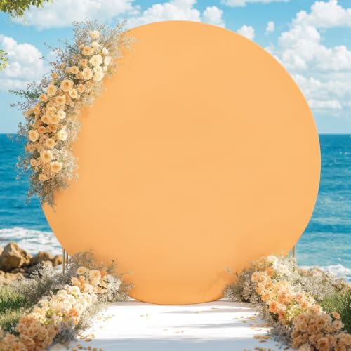Hintergrund Dekostoff Faltbarer Runder Kulisse Abdeckung Fotohintergrund Musselin Tischdecke,für Fotostudio Fernsehen Video Modefotografie Vorschlag Hochzeiten Partys und Geburtstage,Orange,1m Hintergrund Dekostoff Faltbarer Runder Kulisse Abdeckung Fotohintergrund Musselin Tischdecke,für Fotostudio Fernsehen Video Modefotografie Vorschlag Hochzeiten Partys und Geburtstage,Orange,1m von Wambere