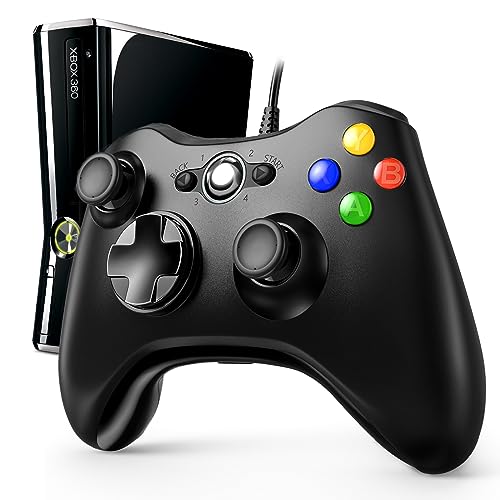 Wamiao Controller für Xbox 360, Wired USB Controller Gamepad Joystick mit Kabel für Xbox 360/Xbox 360 Slim/PC Win7/ 8/10/ XP von Wamiao