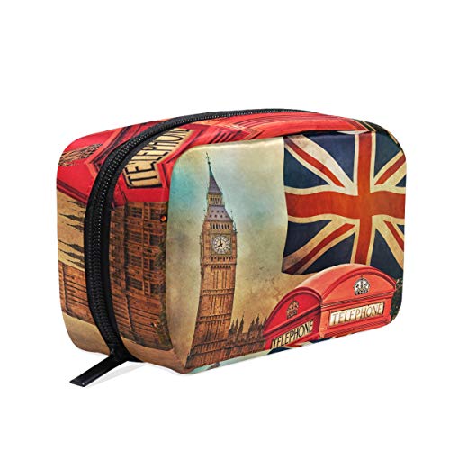 Kosmetiktasche/Kosmetiktasche mit britischer Flagge von England London von Wamika