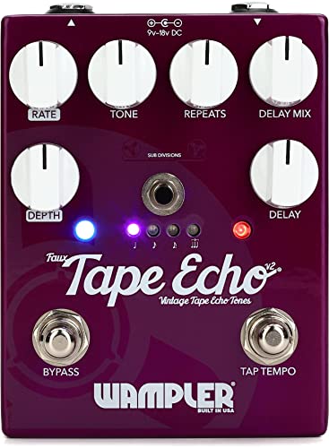 Wampler Faux Tape Echo V2 Delay Effektpedal für E-Gitarre von Wampler