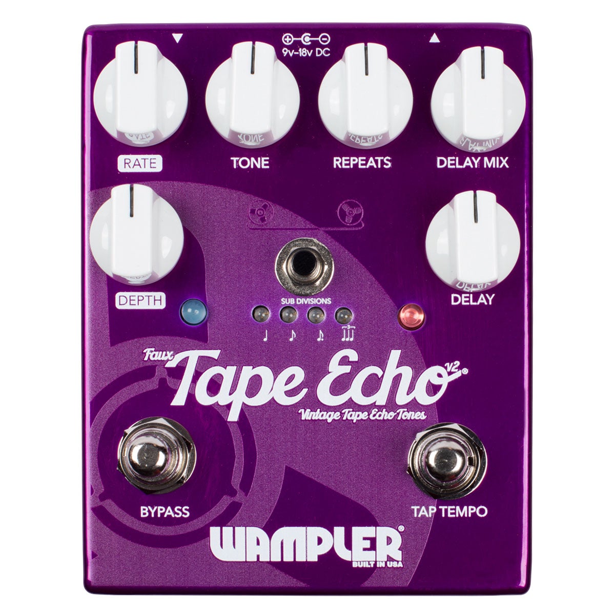 Wampler Faux Tape Echo V2 tape echo delay effectpedaal Wampler Faux Tape Echo V2 tape echo delay effectpedaal von Wampler