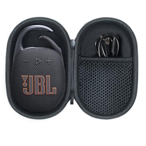 Hülle Etui Tasche für JBL Clip 5 /Clip 4 Eco Wasserfester, tragbarer Lautsprecher für unterwegs, Nur Tasche(schwarz) von Wanaiha