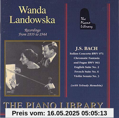Bach: Italian Concerto / Suites Bach: Italian Concerto / Suites von Wanda Landowska
