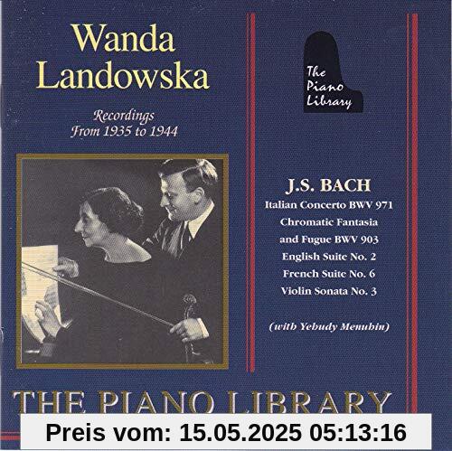 Bach: Italian Concerto / Suites von Wanda Landowska