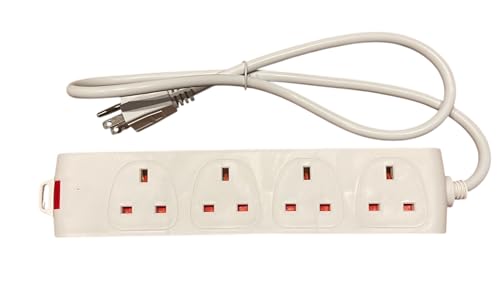Reiseadapter für USA / Kanada, 1 m Verlängerungskabel 4 UK-Steckdosen Reiseadapter für USA / Kanada, 1 m Verlängerungskabel 4 UK-Steckdosen von Wandhill