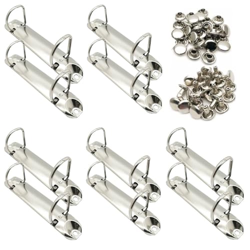 2 Ring Binder Mechanismus, Wanfoou 10 Stück D-förmiger Metallclip 2 Ring Bindemittel Ersatz, Metall-Clip-Ringbuch für Papieraufbewahrung, Planer, Ordner, Zubehör, 123mm 2 Ring Binder Mechanismus, Wanfoou 10 Stück D-förmiger Metallclip 2 Ring Bindemittel Ersatz, Metall-Clip-Ringbuch für Papieraufbewahrung, Planer, Ordner, Zubehör, 123mm von Wanfoou
