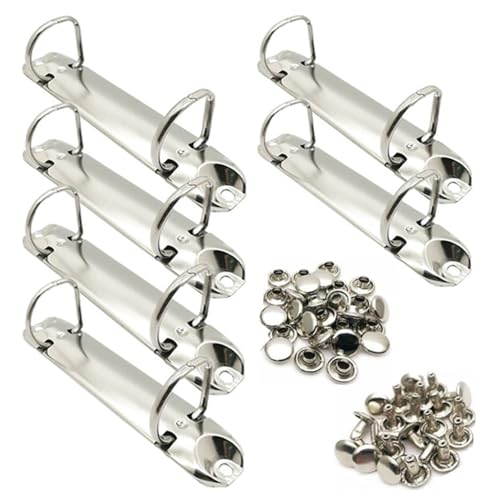 2 Ring Binder Mechanismus, Wanfoou 6 Stück D-förmiger Metallclip 2 Ring Bindemittel Ersatz, Metall-Clip-Ringbuch für Papieraufbewahrung, Planer, Ordner, Zubehör, 123mm 2 Ring Binder Mechanismus, Wanfoou 6 Stück D-förmiger Metallclip 2 Ring Bindemittel Ersatz, Metall-Clip-Ringbuch für Papieraufbewahrung, Planer, Ordner, Zubehör, 123mm von Wanfoou