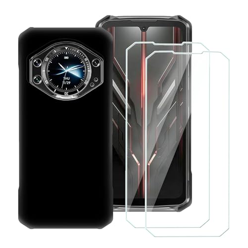 Wanglaism Hülle Kompatibel mit Doogee S119 Handyhülle mit 2 Stück Schutzfolie Gehärtetes Glas - Schwarz Weiches Silikon stoßfest Schutzhülle Tasche Wanglaism Hülle Kompatibel mit Doogee S119 Handyhülle mit 2 Stück Schutzfolie Gehärtetes Glas - Schwarz Weiches Silikon stoßfest Schutzhülle Tasche von Wanglaism