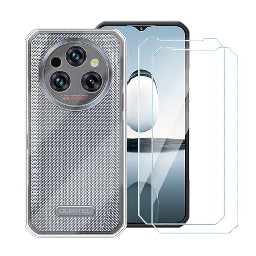 Wanglaism Hülle Kompatibel mit oukitel WP35 Pro Handyhülle mit 2 Stück Schutzfolie Gehärtetes Glas - Transparent Weiches Silikon stoßfest Schutzhülle Tasche Wanglaism Hülle Kompatibel mit oukitel WP35 Pro Handyhülle mit 2 Stück Schutzfolie Gehärtetes Glas - Transparent Weiches Silikon stoßfest Schutzhülle Tasche von Wanglaism
