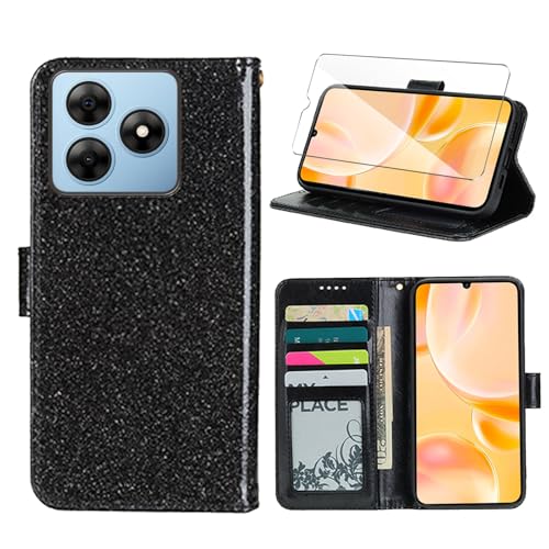 Wanglaism Hülle für Blackview Wave 8C, mit 1 Packung Displayschutz aus gehärtetem Glas, Blackview Wave 8C Flip-Leder-Telefonhülle mit Kartenhalter– Schwarz Wanglaism Hülle für Blackview Wave 8C, mit 1 Packung Displayschutz aus gehärtetem Glas, Blackview Wave 8C Flip-Leder-Telefonhülle mit Kartenhalter– Schwarz von Wanglaism