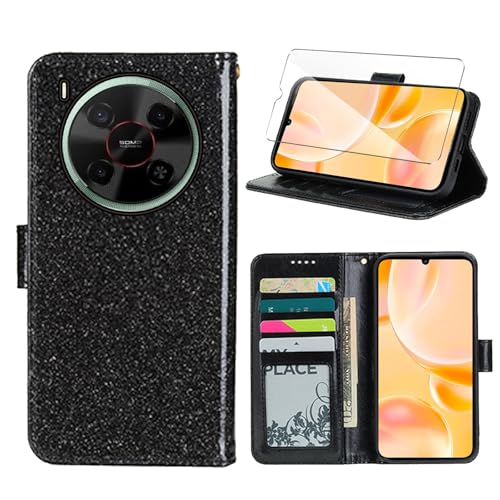 Wanglaism Hülle für ZTE Blade V70 Max, mit 1 Packung Displayschutz aus gehärtetem Glas, ZTE Blade V70 Max Flip-Leder-Telefonhülle mit Kartenhalter– Schwarz Wanglaism Hülle für ZTE Blade V70 Max, mit 1 Packung Displayschutz aus gehärtetem Glas, ZTE Blade V70 Max Flip-Leder-Telefonhülle mit Kartenhalter– Schwarz von Wanglaism