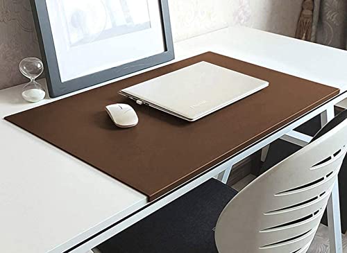 Schreibtischunterlage aus Faux Leder,mit Kantenschutz,Schreibunterlage Groß Mauspad Tischunterlage für Büro und Zuhause,Wasserdichte und Rutschfeste,Dick 2mm,Braun,100X50cm Schreibtischunterlage aus Faux Leder,mit Kantenschutz,Schreibunterlage Groß Mauspad Tischunterlage für Büro und Zuhause,Wasserdichte und Rutschfeste,Dick 2mm,Braun,100X50cm von Wangle