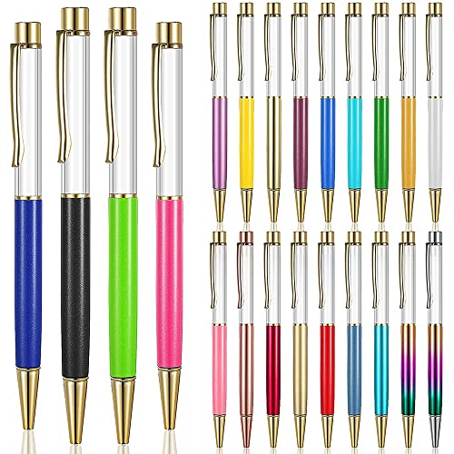 Wanjorlay 22 x schwimmende Stifte mit leeren Röhren, bunt, Stifte aus Metall, für Anlässe von Wanjorlay