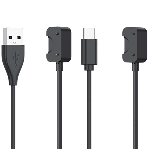 Ladekabel für Samsung Galaxy Fit 3, 2 Stück, Schnellladekabel, Ersatz für Galaxy Fit 3 (USB + USB Typ C, 1 m) von Wanme
