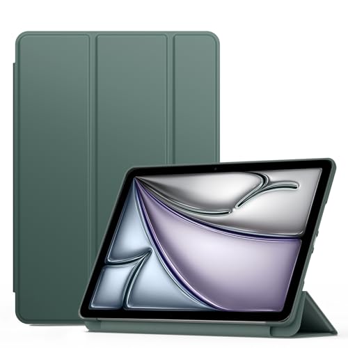 Schutzhülle für iPad Air 11-Zoll M3 (2025) / M2 (2024)/ iPad Air Cover 5th / 4th Generation 10.9 Zoll, flexible Rückseite aus TPU mit Stifthalter, Trifold Stand von Wanme
