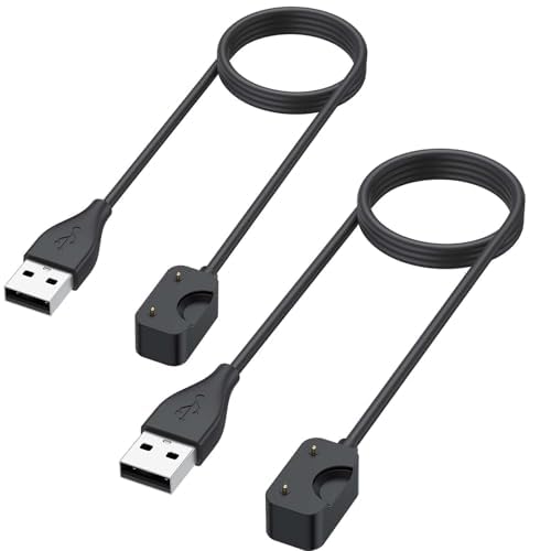 USB-Ladegerät für Samsung Galaxy Fit 3, 2 Stück, magnetisches Ladekabel für Galaxy Fit 3, (Schwarz, 100 cm) von Wanme