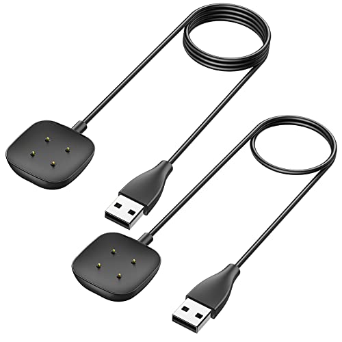 Wanme 2-teiliges Ladegerät, kompatibel mit Fitbit Versa 3/Versa 4/Sense/Sense 2, magnetisches Ladegerät, USB-Ladekabel, Ersatz für Fitbit Sense/Sense 2/Versa 3/Versa 4, 100 cm + 50 cm Wanme 2-teiliges Ladegerät, kompatibel mit Fitbit Versa 3/Versa 4/Sense/Sense 2, magnetisches Ladegerät, USB-Ladekabel, Ersatz für Fitbit Sense/Sense 2/Versa 3/Versa 4, 100 cm + 50 cm von Wanme