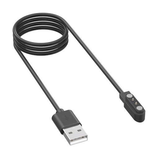 Wanme Für AGPTEK LW11 Smartwatch Ladegerät, Giaogor Magnetisches USB Ladekabel Ersatz Ladekabel Kompatibel mit AGPTEK LW11 Smartwatch (Schwarz) von Wanme
