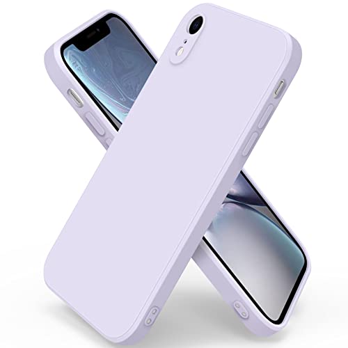 Wanme Handyhülle für iPhone XR Hülle, Ultradünne Weiche Flüssigsilikon Hülle, Vollständige Schutzhülle Handyhülle für iPhone XR (Helles Lila) von Wanme