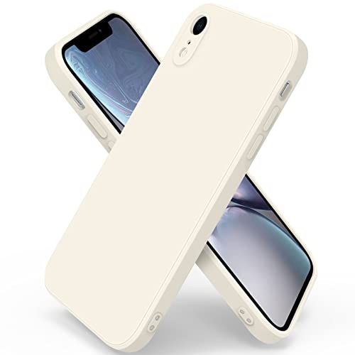 Wanme Handyhülle für iPhone XR Hülle, Ultradünne Weiche Flüssigsilikon Hülle, Vollständige Schutzhülle Handyhülle für iPhone XR (Milchig weiß) von Wanme