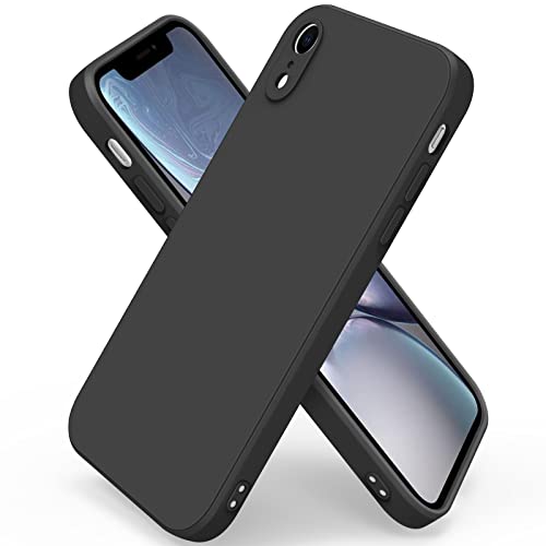 Wanme Handyhülle für iPhone XR Hülle, Ultradünne Weiche Flüssigsilikon Hülle, Vollständige Schutzhülle Handyhülle für iPhone XR (Schwarz) von Wanme