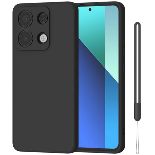 Wanme Hülle für Xiaomi Redmi Note 13 4G Schutzhülle (Nicht für 5G), mit Lanyard, Hochwertige Silikon Handyhülle, Kratzfest Stoßfest Fallschutz, Passgenau Dünn Matt Case für Redmi Note 13 4G von Wanme