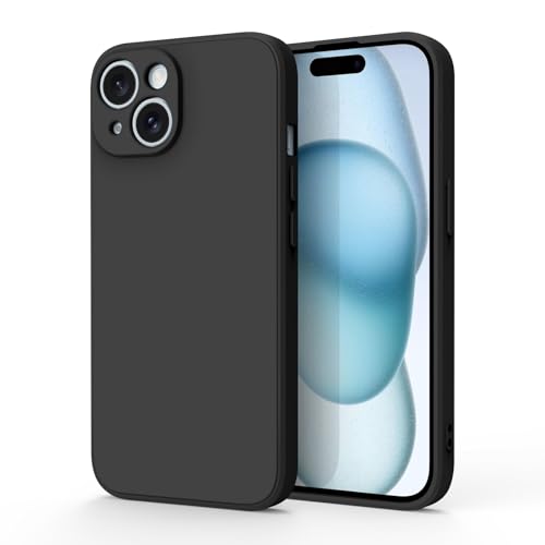 Wanme Silikon Hülle Kompatibel mit iPhone 15 Hülle, Dreischichtige Struktur Anti-Drop Stoßfeste Staubdichte Handyhülle, Umfassende Schutzhülle für Die Hintere Linse für iPhone 15 6.1 Zoll, Schwarz Wanme Silikon Hülle Kompatibel mit iPhone 15 Hülle, Dreischichtige Struktur Anti-Drop Stoßfeste Staubdichte Handyhülle, Umfassende Schutzhülle für Die Hintere Linse für iPhone 15 6.1 Zoll, Schwarz von Wanme