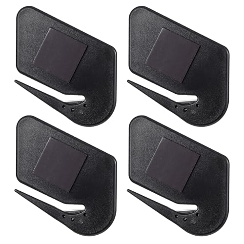 Wanmu Brieföffner, 4 Stück Box Cutter Briefumschlagöffner Messer Umschlagöffner Tragbar Kartonöffner Standard Cutter für Pappe Papier Schneiden Schachtel Büro Zuhause Schulbedarf von Wanmu