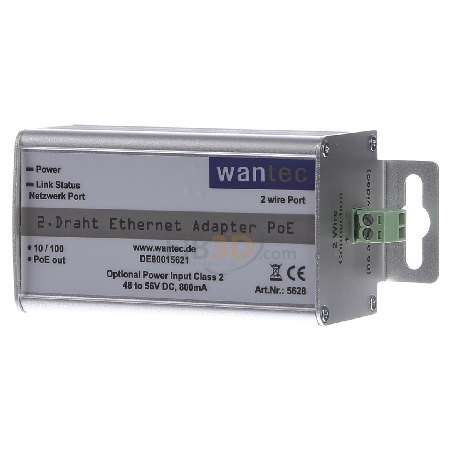 5628  - Ethernet Adapter 2wIP 2-Draht mit PoE 5628 von Wantec