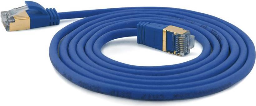 Wantec Extra dünnesCat.7 Rohkabel SSTP Patchkabel - 15 m -Cat.7 Rohkabel - S/FTP (S-STP) - RJ-45 - RJ-45 - Blau (7138) von Wantec