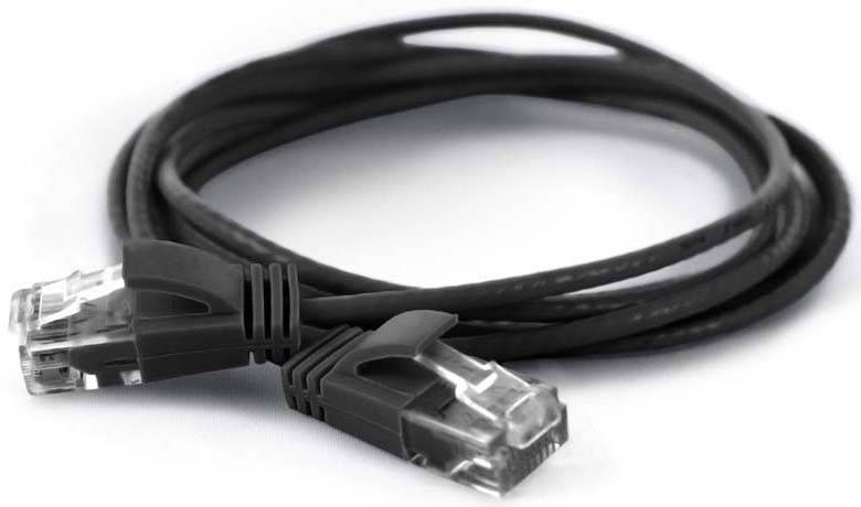 Wantec Patchkabel UTP  CAT6a           d=2,8mm  0,20m schwar von Wantec