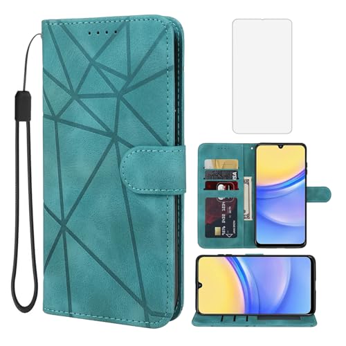 Wanyuexes Hülle für Galaxy A16 5G Case, für Samsung A16 Schutzhülle mit Schutzfolie, PU Leder Wallet Flip 3 Karten Halter Standfunktion Handyhülle für Samsung Galaxy A16 Grün Wanyuexes Hülle für Galaxy A16 5G Case, für Samsung A16 Schutzhülle mit Schutzfolie, PU Leder Wallet Flip 3 Karten Halter Standfunktion Handyhülle für Samsung Galaxy A16 Grün von Wanyuexes