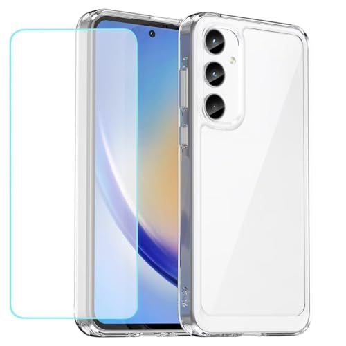 Wanyuexes Hülle für Galaxy A35 5G Case, für Samsung A35 SM-A356B Schutzhülle Schutzfolie, Clear Ultradünn TPU Transparent Stoßfest Handyhülle für Samsung Galaxy A35 Crystal Durchsichtig von Wanyuexes