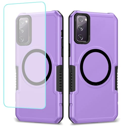 Wanyuexes Hülle für Galaxy S20 FE 5G Case, für Samsung S20 FE SM-G781U Stück Schutzfolie, für MagSafe, Stoßfest Kratzfest Magnetisch Handyhülle für Samsung Galaxy S20 FE Violett Wanyuexes Hülle für Galaxy S20 FE 5G Case, für Samsung S20 FE SM-G781U Stück Schutzfolie, für MagSafe, Stoßfest Kratzfest Magnetisch Handyhülle für Samsung Galaxy S20 FE Violett von Wanyuexes