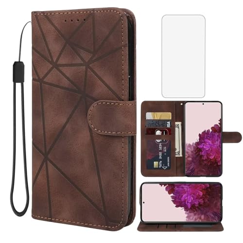 Wanyuexes Hülle für Galaxy S22 Plus Case, für Samsung S22+ 5G SM-S906U Schutzhülle mit Schutzfolie, PU Leder Wallet Flip 3 Karten Halter Standfunktion Handyhülle für Samsung Galaxy S22+ Braun Wanyuexes Hülle für Galaxy S22 Plus Case, für Samsung S22+ 5G SM-S906U Schutzhülle mit Schutzfolie, PU Leder Wallet Flip 3 Karten Halter Standfunktion Handyhülle für Samsung Galaxy S22+ Braun von Wanyuexes