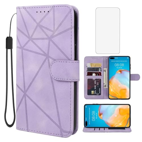 Wanyuexes Hülle für Huawei P40 Case, Huawei P 40 ANANX9, ANALX4 Schutzhülle mit Schutzfolie, PU Leder Wallet Flip Folio 3 Karten Halter Standfunktion Handyhülle für Huawei P40 Violett Wanyuexes Hülle für Huawei P40 Case, Huawei P 40 ANANX9, ANALX4 Schutzhülle mit Schutzfolie, PU Leder Wallet Flip Folio 3 Karten Halter Standfunktion Handyhülle für Huawei P40 Violett von Wanyuexes