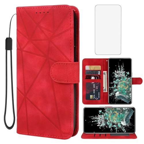 Wanyuexes Hülle für OnePlus 10T 5G/OnePlus Ace Pro Case, CPH2415 Schutzhülle mit Schutzfolie, PU Leder Wallet Flip 3 Karten Halter Standfunktion Handyhülle für OnePlus 10T 5G Red Wanyuexes Hülle für OnePlus 10T 5G/OnePlus Ace Pro Case, CPH2415 Schutzhülle mit Schutzfolie, PU Leder Wallet Flip 3 Karten Halter Standfunktion Handyhülle für OnePlus 10T 5G Red von Wanyuexes