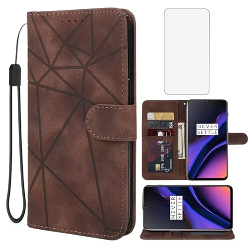 Wanyuexes Hülle für OnePlus 7 Case, Oneplus 6T HD1900 HD1901 Schutzhülle mit Schutzfolie, PU Leder Wallet Flip Folio 3 Karten Halter Standfunktion Handyhülle für Oneplus 6T Braun Wanyuexes Hülle für OnePlus 7 Case, Oneplus 6T HD1900 HD1901 Schutzhülle mit Schutzfolie, PU Leder Wallet Flip Folio 3 Karten Halter Standfunktion Handyhülle für Oneplus 6T Braun von Wanyuexes