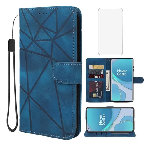 Wanyuexes Hülle für OnePlus 8T 5G/OnePlus 9R Case KB2000 LE2101 Schutzhülle mit Schutzfolie, PU Leder Wallet Flip 3 Karten Halter Standfunktion Handyhülle für OnePlus 8T Blau Wanyuexes Hülle für OnePlus 8T 5G/OnePlus 9R Case KB2000 LE2101 Schutzhülle mit Schutzfolie, PU Leder Wallet Flip 3 Karten Halter Standfunktion Handyhülle für OnePlus 8T Blau von Wanyuexes