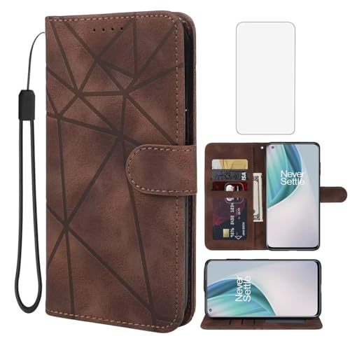 Wanyuexes Hülle für OnePlus Nord N10 5G Case, OnePlus N10 5G BE2029 Schutzhülle mit Schutzfolie, PU Leder Wallet Flip 3 Karten Halter Standfunktion Handyhülle für OnePlus Nord N10 5G Braun Wanyuexes Hülle für OnePlus Nord N10 5G Case, OnePlus N10 5G BE2029 Schutzhülle mit Schutzfolie, PU Leder Wallet Flip 3 Karten Halter Standfunktion Handyhülle für OnePlus Nord N10 5G Braun von Wanyuexes