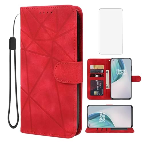 Wanyuexes Hülle für OnePlus Nord N10 5G Case, OnePlus N10 5G BE2029 Schutzhülle mit Schutzfolie, PU Leder Wallet Flip 3 Karten Halter Standfunktion Handyhülle für OnePlus Nord N10 5G Red Wanyuexes Hülle für OnePlus Nord N10 5G Case, OnePlus N10 5G BE2029 Schutzhülle mit Schutzfolie, PU Leder Wallet Flip 3 Karten Halter Standfunktion Handyhülle für OnePlus Nord N10 5G Red von Wanyuexes
