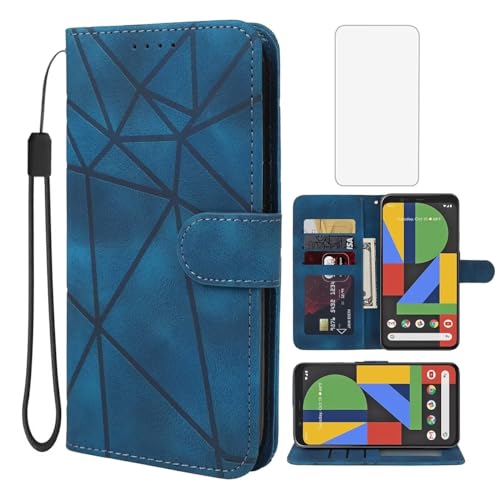 Wanyuexes Hülle für Pixel 4, Google 4 G020M Schutzhülle mit Schutzfolie, PU Leder Wallet Flip Folio 3 Karten Halter Standfunktion Handyhülle für Google Pixel 4 Blau Wanyuexes Hülle für Pixel 4, Google 4 G020M Schutzhülle mit Schutzfolie, PU Leder Wallet Flip Folio 3 Karten Halter Standfunktion Handyhülle für Google Pixel 4 Blau von Wanyuexes